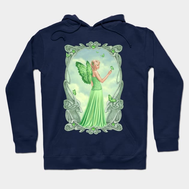 Peridot Birthstone Fairy Hoodie by silverstars